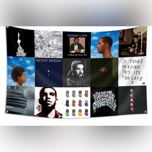 New! Drake Album covers 3’X5’ Tapestry